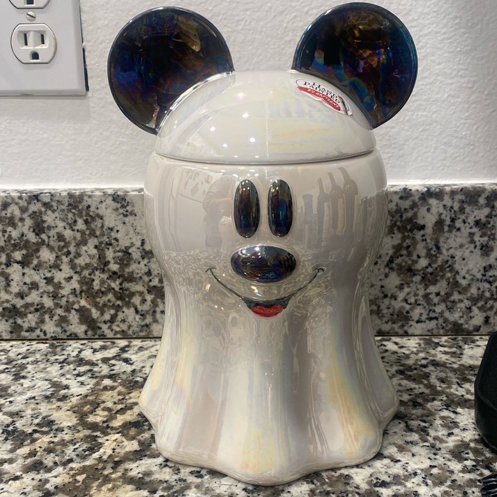 Ghost Mickey cookie jar